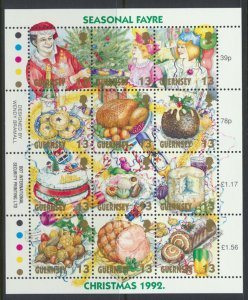 Guernsey Christmas 1992 MNH SG 593a  SC#  508  see scan & details