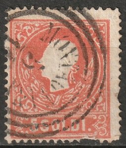 Lombardy Venetia 1858 Sc 10a used type I 3 ring cancel