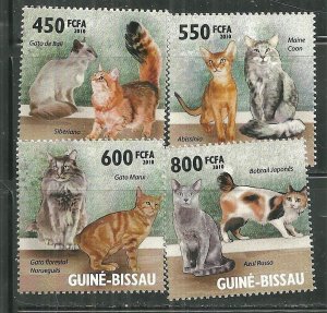 Guinea-Bissau MNH Cats 2010 #2