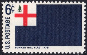 SC#1351 6¢ Historic Flags: Bunker Hill, 1775 (1968) MNH