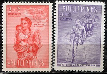 Philippines; 1950: Sc. # B4-B5: MLH Cpl. Set