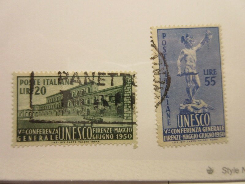 ITALY  Scott  533-534  set  USED  LotX  Cat $19.50