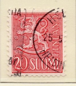 Finland 1956-59 Early Issue Fine Used 20Mk. NW-222053