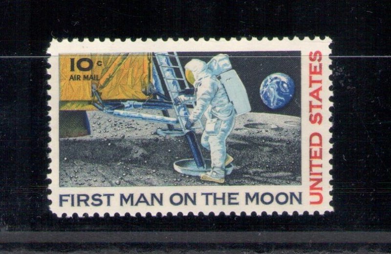 1969 United States, Air Mail No. 76 , Unknown Astronaut - Without Flag on arm -