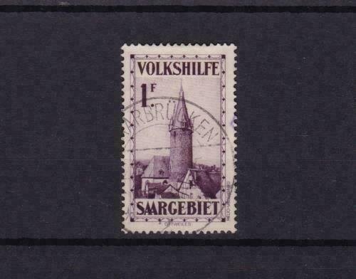 saar 1932 veiws  used 1f stamp cat £65+  ref r15165