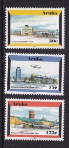 Aruba   #212-214  MNH   2002  airport views