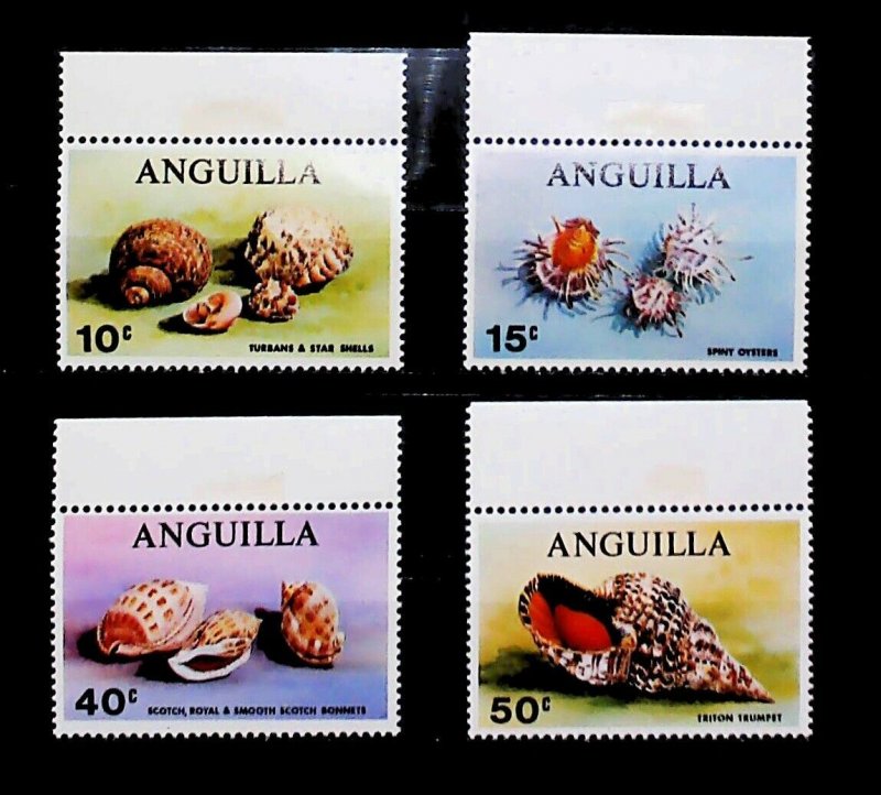 British Colony Anguilla 1969 Sea Shells MNH Full Set A22P15F8706