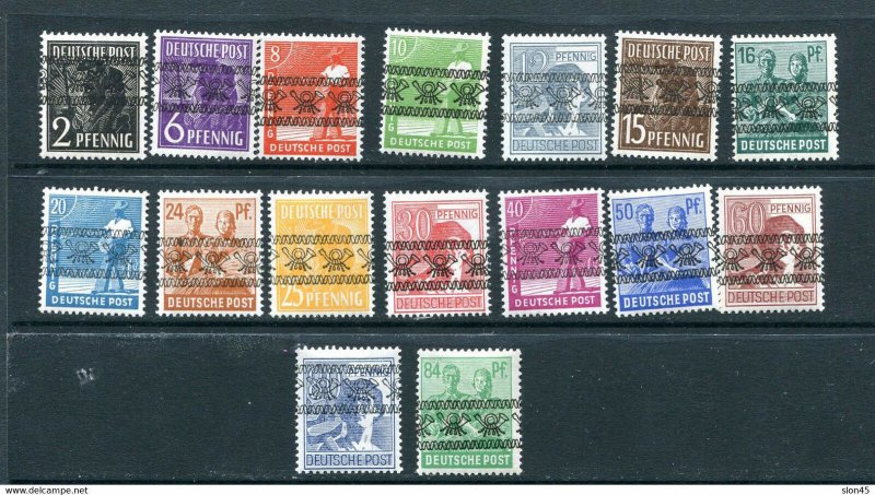 Germany 1948 Amer British Zone Mi 36 I-51I MNH 12116