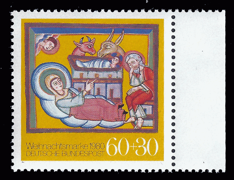 Germany FRG 1980 Sc B582 MNH Christmas
