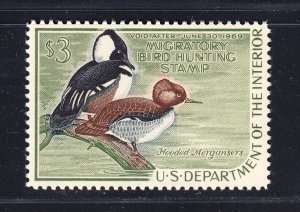 DUCKS: #RW35 1968 $3.00 Mint NH  