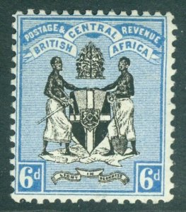 SG 24 British Central Africa 1895. 6d black & blue. A fine fresh mounted mint...