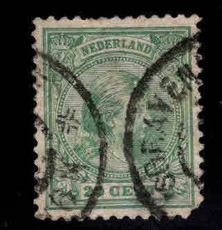 Netherlands Scott 46 used Princess Wilhelmina  1891-1894