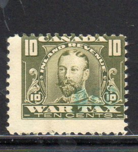 CANADA #FWT13  1915  10c    KING GEORGE V WAR TAX       F-VF USED