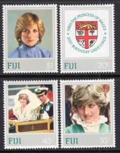 Fiji 470-473 Princess Diana MNH VF