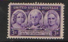 #959 MNH 3c Progress of Women 1948 Issue