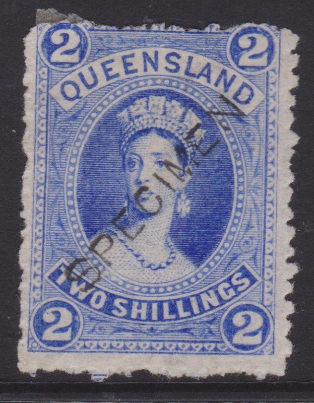 Queensland Sc#74 No Gum Specimen