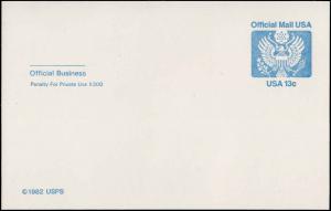 Scott UZ2 Official 13 Cent Postal Card
