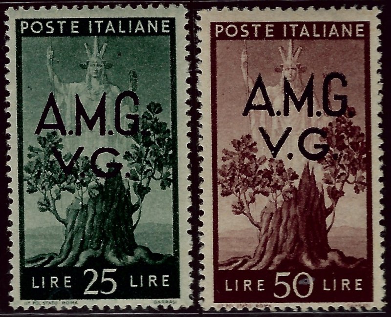 Italy SC#1LN11 & 1LN12 Mint VF...Wild & Grandioso!!