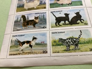 Staffa Scotland Cats  mint stamps sheet R49558