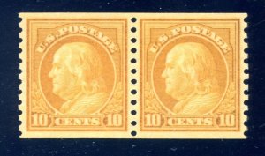 US SCOTT #497 PAIR MINT-XF-SUP-OG-NH GRADED 95 W/ PSE CERT SMQ $275 (6/3/24 GP)