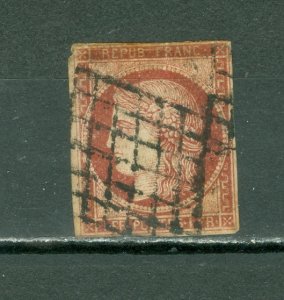 FRANCE CERES #9b( YT #6b)...USED... MINOR FAULT UL MARGIN...#800.00