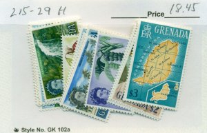 GRENADA #215-29, Mint Hinged, Scott $18.45