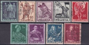 Switzerland #270-8  F-VF Used CV $3.35  (Z4594)