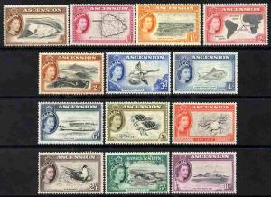 Ascension 1956 QEII Pictorial definitive set complete 13 ...