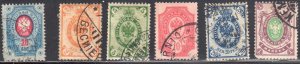 Finland #53, 64 to 68 USED