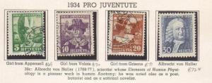 Switzerland #B69-72 mint/used
