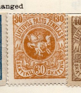Lithuania 1919 Early Issue Fine Mint Hinged 30s. NW-255913