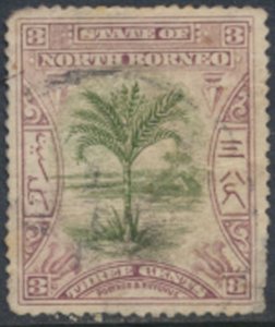 North Borneo SG 96a   SC# 82 *  perf 14½ x 15 Used   see details & scans