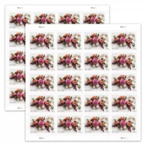 2020 Forever Stamps Garden Corsage 5 Booklets 100plp