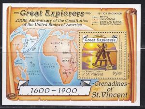 St. Vincent - Grenadines # 604, Great Explorers, NH, 1/2 Cat