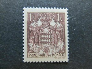 A4P47F32 Monaco 1937-43 1c mnh**-