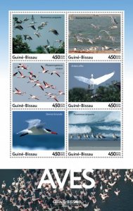 GUINEA BISSAU - 2016 - Birds - Perf 6v Sheet - Mint Never Hinged