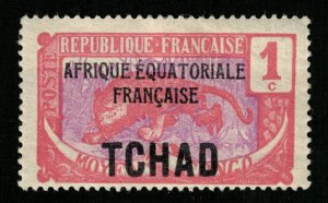 1922 Middle Congo Types Overprinted TCHAD 1c (ТS-1105)