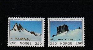 Norway  Scott#  855-856  MNH  (1985 Antarctic Mountains)