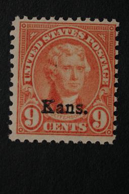 United States #667 Jefferson Kans. Overprint 1929 MNH