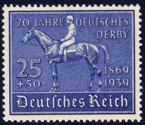 Scott #B144 Racehorse and Jockey MNH