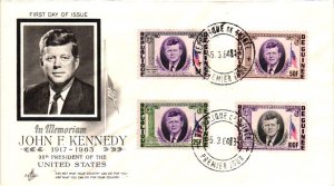 #1246 John F. Kennedy Deguine COMBO= Artcraft Cachet