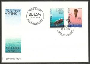Switzerland 946-7 1994 Europa UA FDC