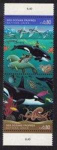 UN Geneva Sea Life Whale Dolphin Octopus 1992 MNH SG#G214-G215