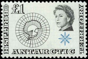 British Antarctic Territory #1-15, Complete Set(15), 1963, Never Hinged