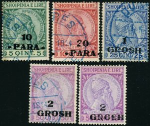 Albania #48-51 Skanderbeg Postage Stamps 1914 Used