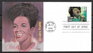 1998 Sc3218 Gospel Singers: Clara Ward FDC