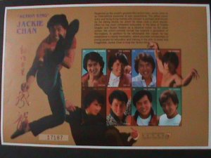 GAMBIA-1997- FAMOUS ACTION KING-MOVIE STAR JACKIE CHAN-MNH SHEET- VF-LAST ONE