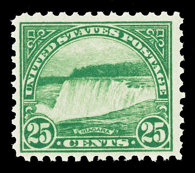 Scott 568 1922 25c Niagara Falls Perf 11 Flat Plate Issue Mint F-VF NH Cat $30