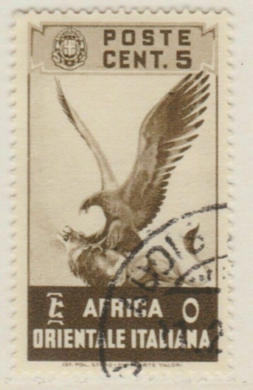 Africa Orientale 1938 5c Usato Italia Colonie Italy Colony A18P14F211