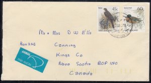 New Zealand - Nov 6, 1987 Airmail Cover to Canada